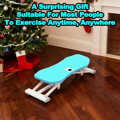 KINMAC Indoor Ski Simulator with Resistance Bands - Balance Board Home Gym Sliding Machine for Full-Body Cardio, Non-Slip Base, Core & Leg Workout Trainer