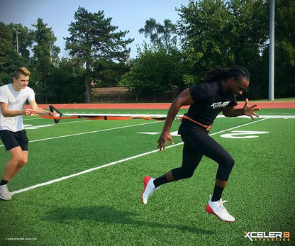 X-PLOSIVE Speed Training Kit / Overload Running Resistance & Release / Harness & Resistance Band, Speed and Agility Equipment for Sprint and Football, Basketball, Soccer / Youth and Adult Ready