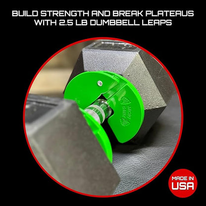 Micro Gainz Dumbbell Fractional 1.25lb Weight Plate, Ideal for Micro Loading, (Choose Color) 4 Piece Fractional Weight Plates, Designed for Dumbbell Training, Made In USA