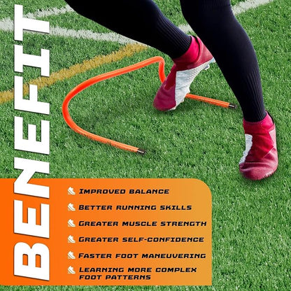 Yes4All Agility Speed Training Agility Hurdles for Athletes - 5 Pack - Speed and Agility Training Equipment for Soccer Basketball Football Hurdle Training