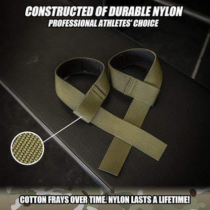 Iron Infidel Weight Lifting Straps - Wrist Straps for Weight Lifting, Deadlifting, Exercise, Crossfit, Strength Training, Olympic Lifts - Gym Straps for Grip Strength on Bar