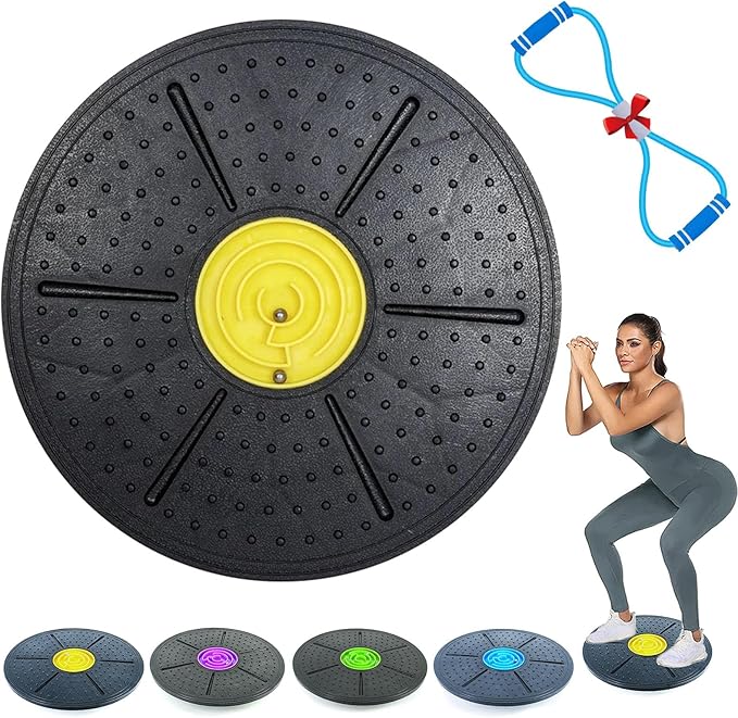 Balance Board with Maze, 2025 Upgrade Balance Board Maze, 10°-30° Tilt Non-Slip Wobble Balance Boards Adults, Training Stability and Coordination, for Gym, Yoga & Home Office Use