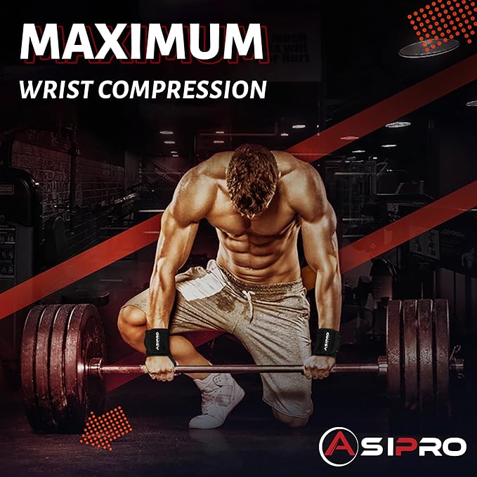 Wrist Wraps for Weightlifting 18" Wrist Straps for Weightlifting Weight Lifting Wrist Wraps for Men & Women, Muñequeras para Gym Wrist Support for Working Out, Gym Wrist Wraps for Powerlifting
