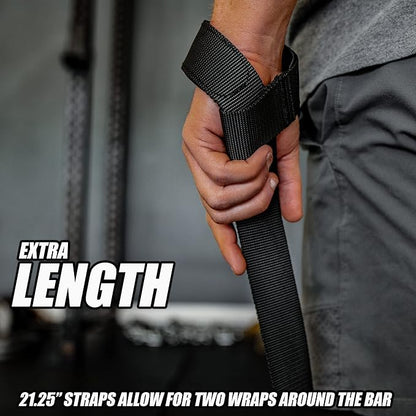 Iron Infidel Weight Lifting Straps - Wrist Straps for Weight Lifting, Deadlifting, Exercise, Crossfit, Strength Training, Olympic Lifts - Gym Straps for Grip Strength on Bar