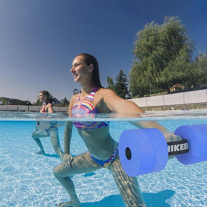 Hikeen Aquatic Exercise Dumbbells Water Dumbbell Pool Resistance Aquatic Fitness Barbells with 4 High-Density EVA Foam Pool Weights Dumbbells, for Water Aerobics Weight Loss