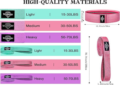 Pilates Essentials Kit for Home Women, Pilates Equipment for Workouts, 6 Fabric Resistance Bands, 12 Inch Magic Circle Yoga Ring, Mini Exercise Ball, Great Exercise Accessories
