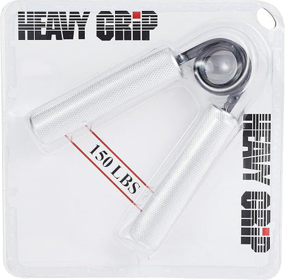 Grip Strengthener, 100 lb Silver Aluminum, Stainless Steel