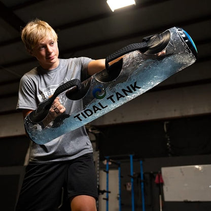 Tidal Tank Baseball Bundle Small: Versatile Training aid Equipment with Adjustable Water Filled Weight & Aqua Bag for Youth Athletes and Coaches - 30 lbs Tube + 33 lbs Sphere + 10 lbs Hydro Ball