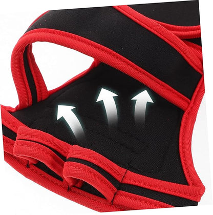BESPORTBLE 1pair - Half Finger Weightlifting Gloves Wrist Support for Fitness Training and Comfortable Workout Gloves for Weightlifting Dumbbells Pull-ups and More