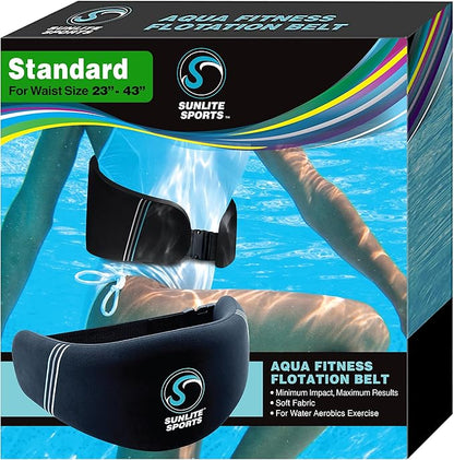 Sunlite Sports AquaFitness Deluxe Flotation Swimming Belt - Water Aerobics Equipment for Pool, Low-Impact Workout