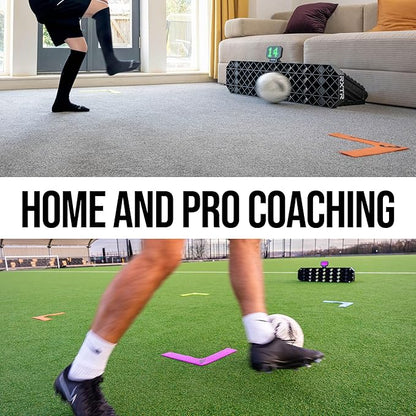RXTR Reaction Training Light - Smart Soccer Training Device with Real-Time Scoring, Built-in Drills, Compatible with QUICKPLAY Rebounder Boards, No App Required