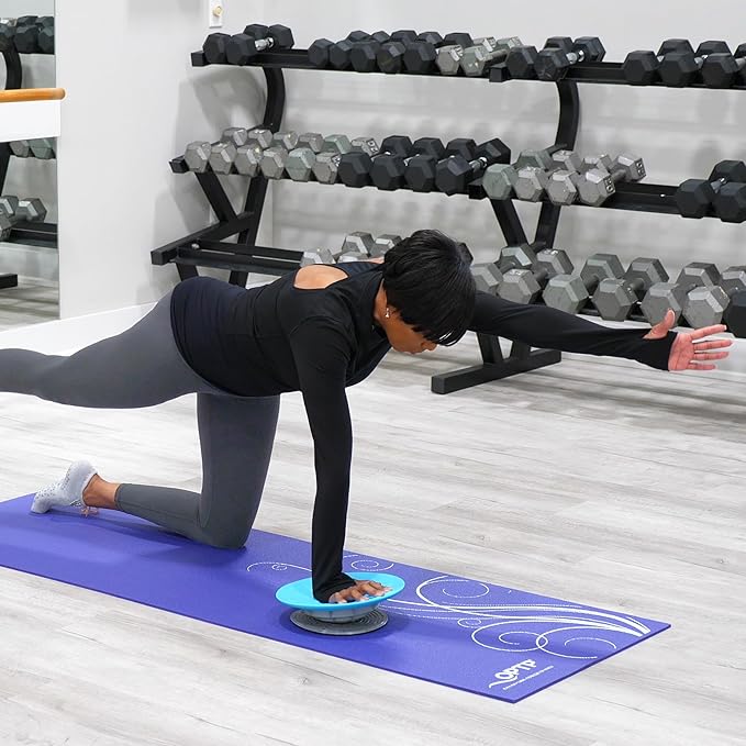 OPTP Pelvic Rocker Core Trainer – Balance Disc for Core Stability, Pelvic Floor Training, and Lower Ab Exercise – Hip Mobility Trainer and Pilates Exercise Equipment for SI Joint Support