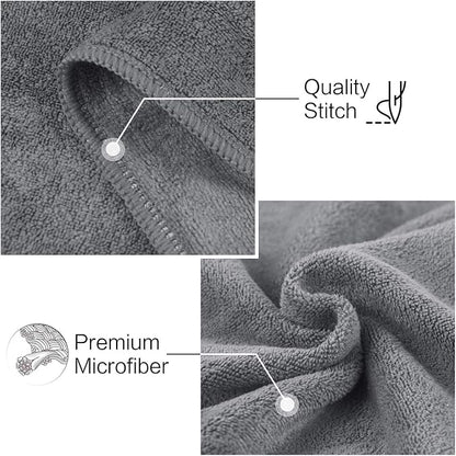 SUNLAND Microfiber Gym Bath Towel Ultra Soft Travel Camping Towel Super Absorbent Swimming Sport Towels with Carry Bag for Adults and Children