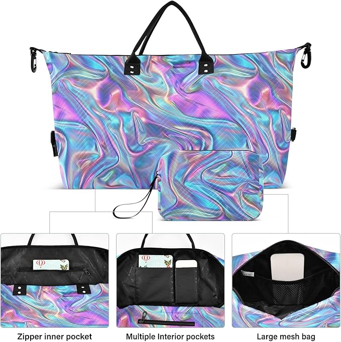 senya Weekender Bags Travel Duffel Gym Bag Trendy Y2k Style Carry on Overnight Tote Bag with Toiletry Bag for Airplane Travel Trip Gym Yoga, g366817174p1006c1071s2442