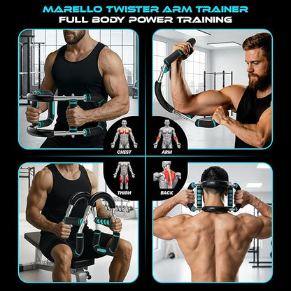 Twister Arm Trainer, Adjustable Dual Resistance (30-90, 90-120 Lbs) Upper Body Chest Exerciser And Hand Grip Strength Trainer, Portable Training Equipment For Chest & Arm Workout, Best For Home Gym