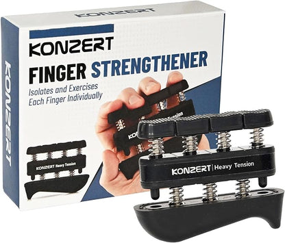 Finger Strengthener - Grip Strength Trainer, Forearm & Hand Gripper Exerciser, Strengthening Grip for Therapy, Guitar Handgrip, Wrist Strengtheners