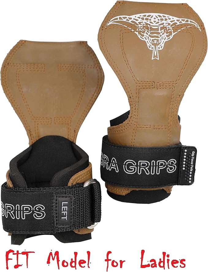 Cobra Grips PRO Weight Lifting Gloves Heavy Duty Straps Alternative with Power Lifting Hooks Padded Wrist Support for Deadlifts & Bodybuilding