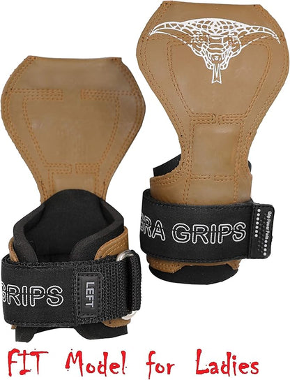 Cobra Grips PRO Weight Lifting Gloves Heavy Duty Straps Alternative with Power Lifting Hooks Padded Wrist Support for Deadlifts & Bodybuilding