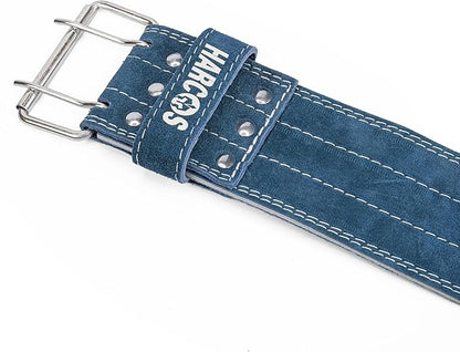 Harcos USPA/IPL Competition Approved 8mm Leather Weightlifting Belt for Men and Women - Heavy Duty Gym Belt for Lifting, Squats, Deadlifts, Powerlifting, Back Support IPF for Fitness Workout