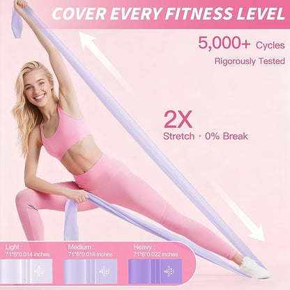 Pilates Kit, Pilates Essential Kit for Women, Pilates Equipment with 14.5" Pilates Ring and Ball, Resistance Bands,Dumbbells & Grip Socks Accessories, Home Pilates Workout Kit for Starter