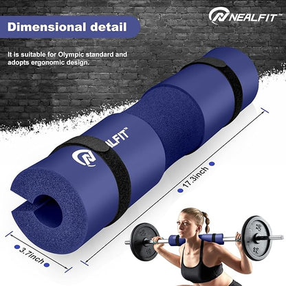 Barbell Pad Squat Pad for Squats—Squat Bar Pad—Great for Weightlifting,Lunges and Hip Thrusts—Foam Sponge Pad—Fit Standard and Olympic Bars Perfectly