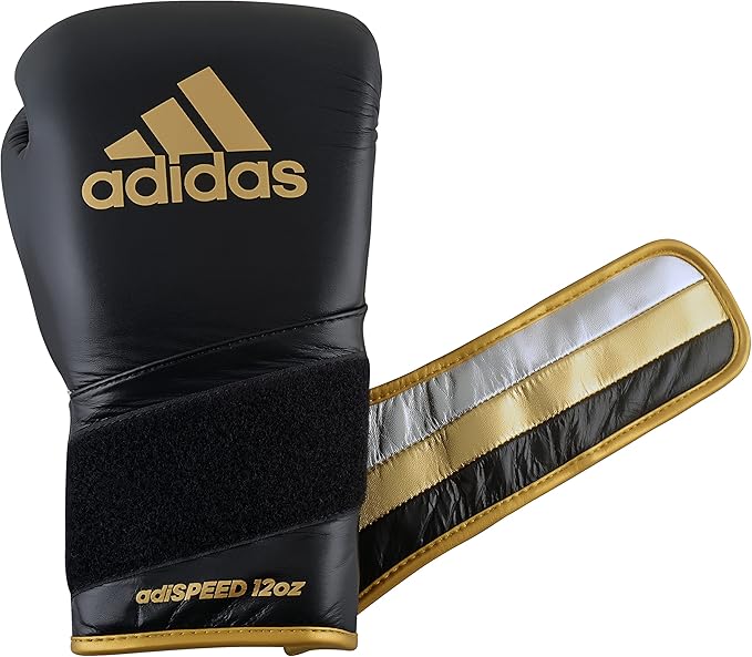 adidas Adi-Speed 501 Pro Kickboxing & Boxing Gloves for Men & Women – Leather Training Gloves for Heavy Bag, Sparring & Fitness
