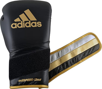 adidas Adi-Speed 501 Pro Kickboxing & Boxing Gloves for Men & Women – Leather Training Gloves for Heavy Bag, Sparring & Fitness