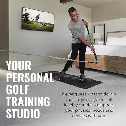 GolfForever Swing Trainer – Golf Fitness & Training System for Strength, Flexibility & Swing Power – Includes Membership & Premium Training Bar for Golf-Specific Workouts