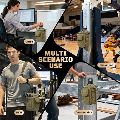 Magnetic Gym Bag for Men,Magnetic Gym Water Bottle Bag with Phone Pockets&40 64oz Multiple Size, Water Bottle Holder with Adjustable Shoulder, Ideal for Fitness,Sports,Travel