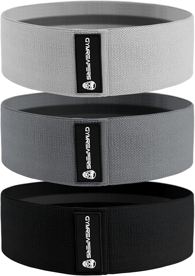 Hip Bands for Booty Workouts | Non Slip Fabric Band Set with 3 Levels - Resistance Bands for Legs & Hip - for Men & Women