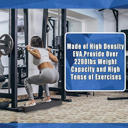 Squat Wedge Block One Piece: Heel Elevated Slant Board for Squats Weightliting Home Gym Squat Wedge