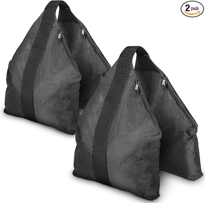 120LB Set of 2 Heavy Duty Sandbag Weights for Photography Light Stands, Weighted Sand Bags for Backdrop Supports, Pop-Up Canopy Tents, Tripods & Outdoor Equipment, Secure Base for Windy Condition