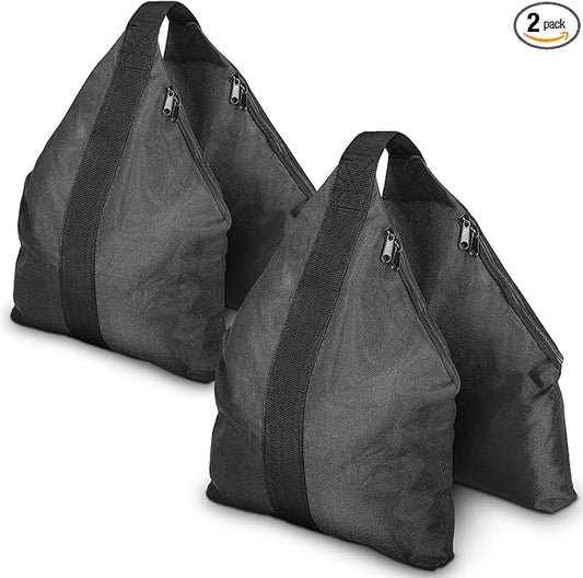 120LB Set of 2 Heavy Duty Sandbag Weights for Photography Light Stands, Weighted Sand Bags for Backdrop Supports, Pop-Up Canopy Tents, Tripods & Outdoor Equipment, Secure Base for Windy Condition