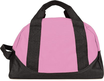 12" Duffel Bag Small Mini Travel Size Sports Gym Bag (Duffle Bag) (Pink)