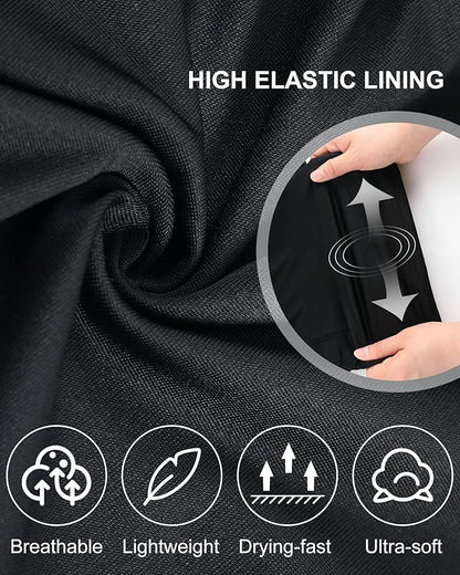 Sureio 3 Pcs Men's 2 in 1 Workout Running Shorts 5 Inch Quick Dry Athletic Gym Shorts with Liner and Side Pockets Towel Loop