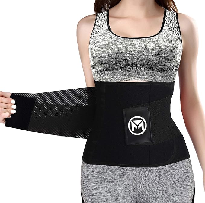 Moolida Waist Trainer Belt for Women or Men Waist Trimmer Workout Fitness Back Support Belts