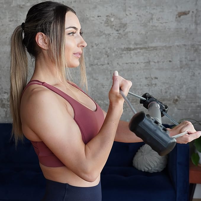 Bullworker Bow Basic 28" | Isometric Strength Training Equipment for Total Body Fitness, Portable Home Gym with Variable Resistance