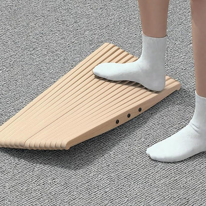 Wooden Balance Board for Standing Desk Use, Ankle Strength Trainer, Skiing and Surfing Simulator