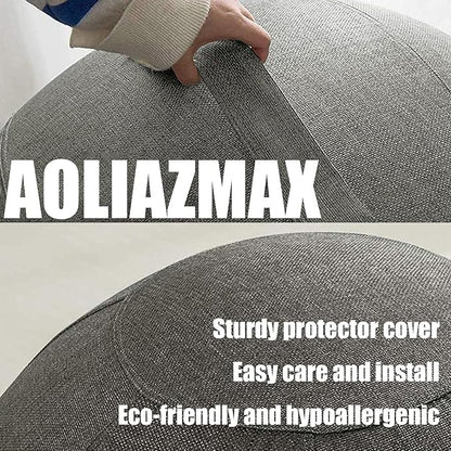 Yoga Ball Cover - Pilates Exercise Yoga Ball Cover, Anti Scratch Exercise Ball Cover with Handle for 55/65/75cm Birthing Ball, Stability Ball, Balance Ball (Without Ball)