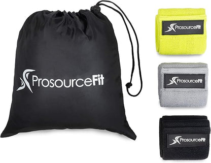 ProsourceFit Loop Resistance Bands Set of 3, 2-inch Wide for Leg Exercises and Physical Therapy