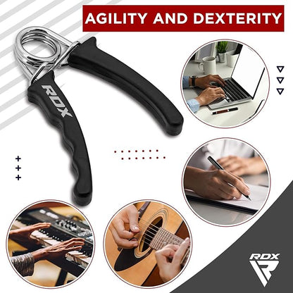 RDX Hand Gripper Finger Strengthener, Grip Strength Trainer, Exerciser for Wrist Forearm and Finger Strength for Athletes, Exercising for Home Gym Training Equipment