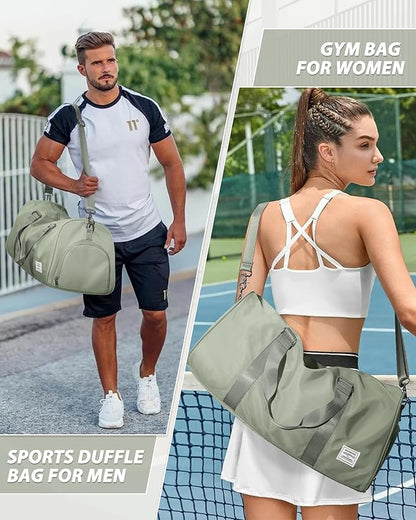 Gym Bag Womens,Travel Duffel Carry on Bag Sport Tote Bag Weekend Overnight Bag