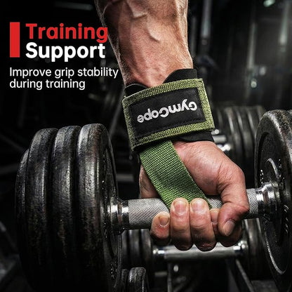 Lifting Wrist Straps for Weightlifting, Heavy Duty Wrist Straps for Deadlifts, Powerlifting, Bodybuilding and Strength Training, Secure Grip Support for Men Women 1 Pair