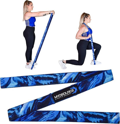 Vitality Flex Long Skinny Resistance Band Women’s Fitness – Non-Slip Fabric Full Body Exercise Band – Home Gym Fitness Strength Training Legs and Butt Workout