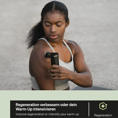 BLACKROLL - Handheld FASCIA Muscle Massage Gun, Deep Tissue Vibrating Massager for Athletes, Exercise, and Recovery to Release Tension in Muscles and Fascia, Aluminum Handheld Electric Body Massager