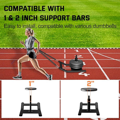 Weight Sled for Training - Heavy Duty Football Sled for Lineman, Sled Pull Workouts, Speed & Strength Training, Football Blocking Sled, Running Sled for Athletes, Weighted Sled for Outdoor & Indoor Workouts