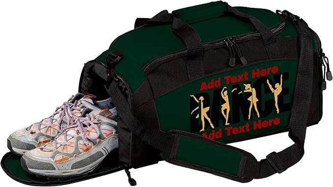 Personalized Dance Duffle Bag with Name – Custom Dancer Gym Bag for Girls, Competition Team Travel Bag, Ballet Recital Cheer & Studio Gear Bag