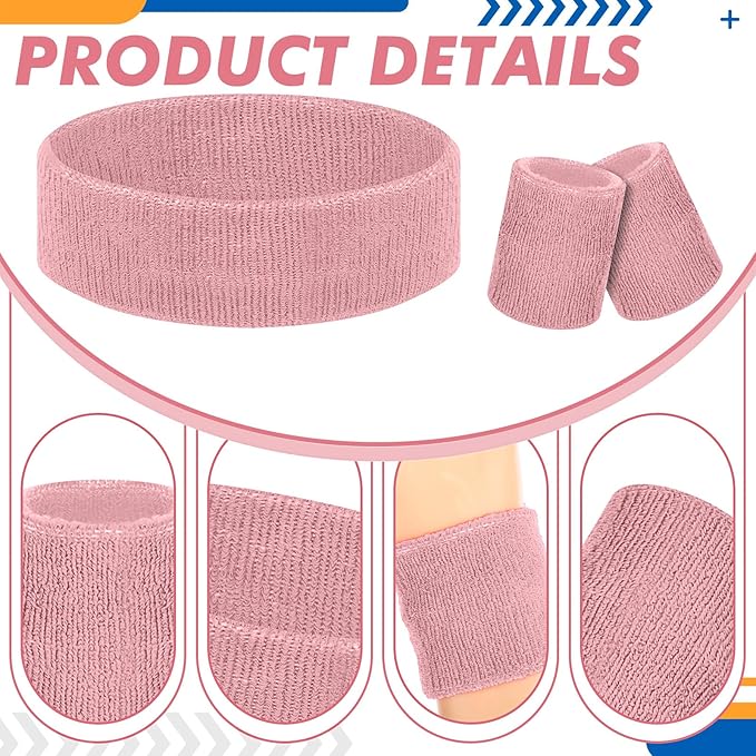 Hillban 4 Set 80s Leg Warmers for Women Men 80s 90s Accessories Neon Headband Wristband Workout Outfit for Carnival Party