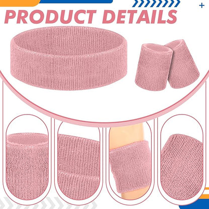 Hillban 4 Set 80s Leg Warmers for Women Men 80s 90s Accessories Neon Headband Wristband Workout Outfit for Carnival Party