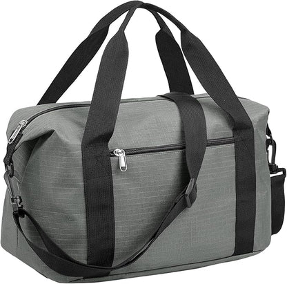 Vorspack Small Gym Bag - 14 Inches Duffle Bag for Travel Lightweight Duffel Bag for Men Women Personal Item Bag Weekender Bag for Travel Sports Gym - Grey